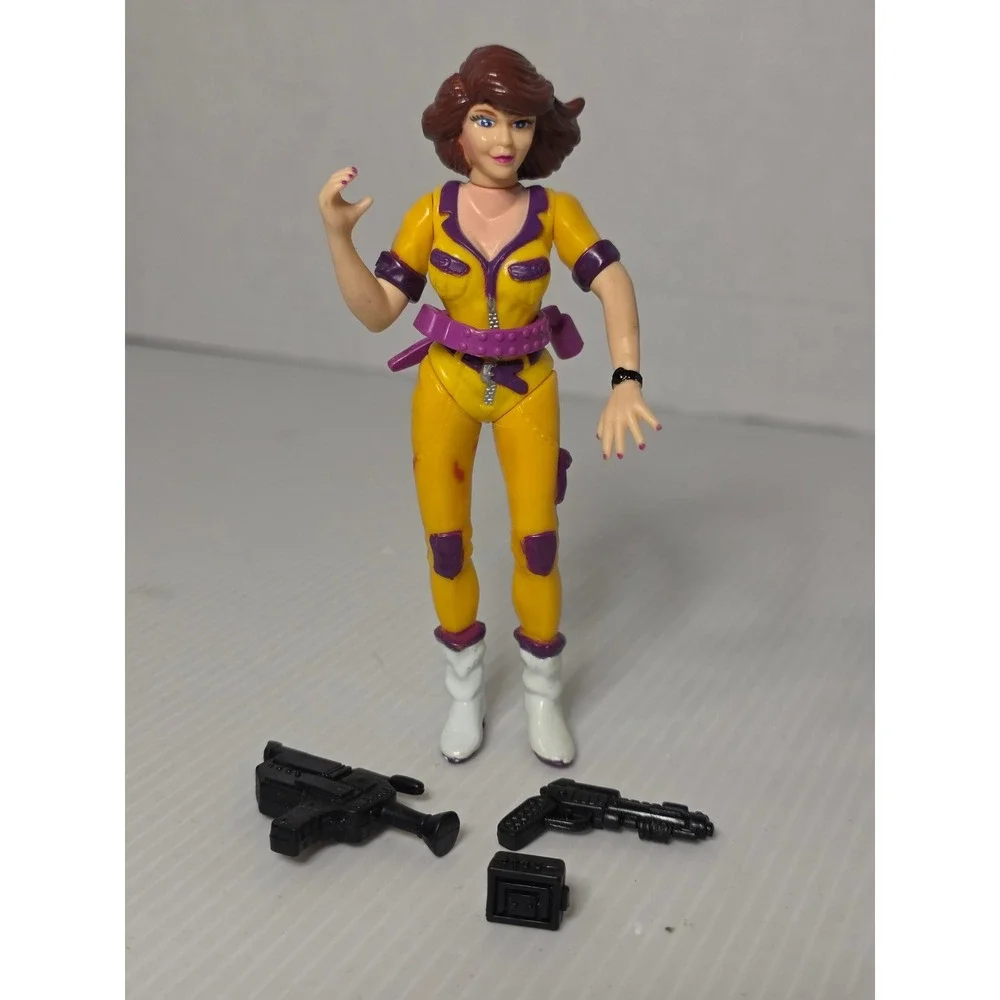 Playmates TMNT Action Figure 5in‎ Yellow Fair 1992 April O'Neil
